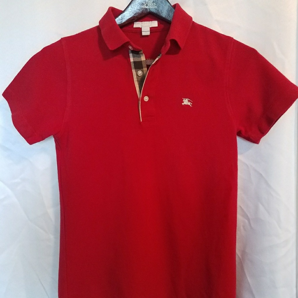 Boys Burberry polo shirt